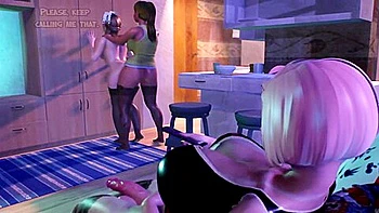 3d-animation,hd,brunette,stockings,futanari