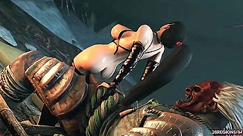 deepthroat,cartoon,brunette,3d-animation,big-cock