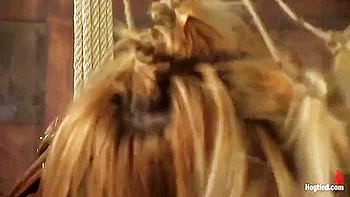 suspension,clamps,domination,blonde,cigarette