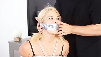 bondage,gagging,hogtied,solo,underwear