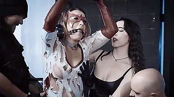 handcuffs,boots,brunette,group-orgy,stockings