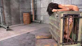 cage,slave,interracial,bondage,bdsm