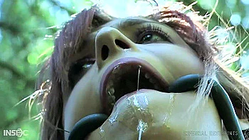 gagging,bondage,tattoo,bdsm,outdoor