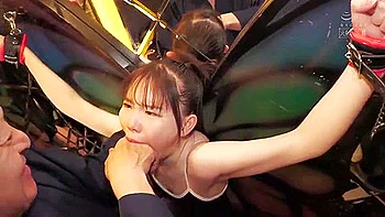 brunette,threesome,bondage,deepthroat,uniform