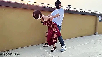 pov,shibari-bondage,asian,gagging,high-heels