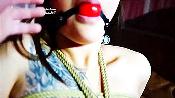 hairy,brunette,bondage,gagging,amateur