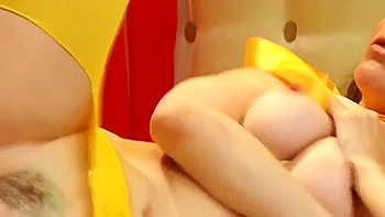 hd,brunette,unshaved,muff-diving,nylon