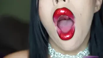 big-lips,fake-lips,lip-fetish,bimbo-lipstick,facials-pov