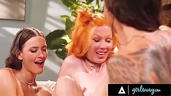 reality,juggs,lesbian,tattoo,red-head