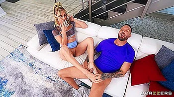 3some,blonde,throat,booty,deepthroat