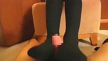 footjob,censored,couple,asian,japanese