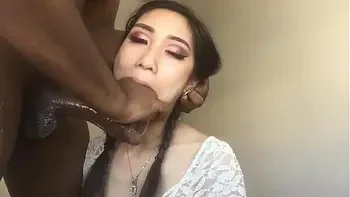 petite,interracial,deepthroat,asian,blowjob