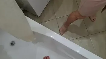 jerkoff-fat-cock,bathroom,wife-handsjob,lactating-tits,big-fat-cock