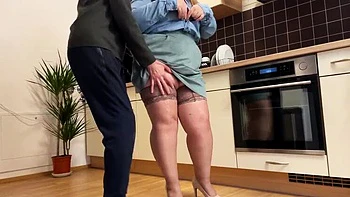 high-heels-and-stockings,stepmom,challenge,handjob,mature-bbw