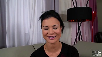 solo-female,british,brunette,lingerie,tattoo