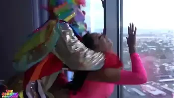 cosplay-sex,lingerie,clown-sex,black-cock,ebony