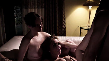 brunette,doggystyle,threesome,natural-tits,anal