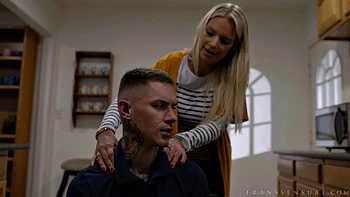 side-fuck,bed,bedroom,blonde,dildo