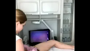 clitoris,heels,long-legs,deep-bikini,handjob