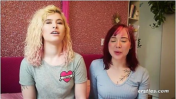 cunnilingus,lesbian,casting,toys,blonde