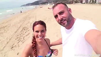 small-tits,tits,beach,pov,cowgirl