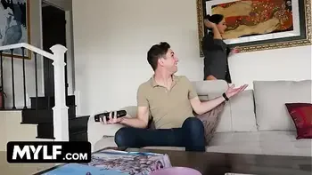 shaved-pussy,cougar,blowjob,reverse-cowgirl,big-ass