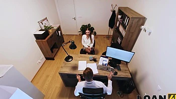 long-hair,casting,hardcore,brunette,mini-skirt