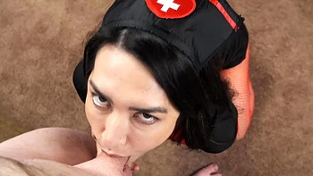 blowjob,pov,fishnet,uniform,big-black-cock
