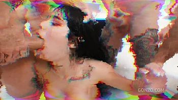 high-heels,brunette,deepthroat,gangbang,blowjob