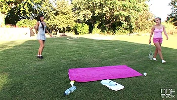 small-tits,brunette,lesbian,foot-fetish,anal