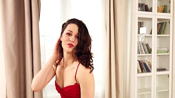 solo,pantyhose,bra,panties,fingering