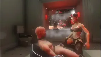 male-electro-orgasm,kink,electro-stimulation,big-boobs,precum-milking