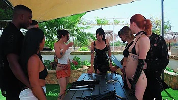 group-sex,femdom,leather,fetish,long-hair