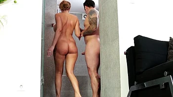 milf,blonde,tattoo,blowjob,british