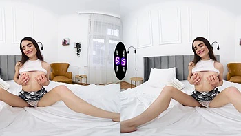 bedroom,masturbation,shaved-pussy,skinny,solo-girl