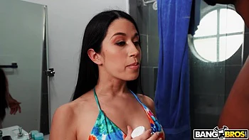 cowgirl,facial,gaping,small-tits,interracial