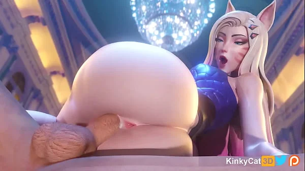 creampie,3d,ahri,blender,videogame