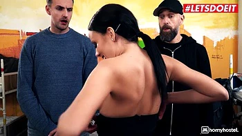 big-butt,doggy-style,horny,brunette,big-cock