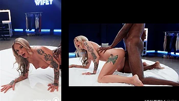 riding,watching,tattoo,doggy-style,big-black-cock