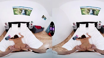 long-hair,bedroom,pussy,shaved-pussy,natural-tits