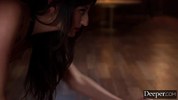 blowjob,deepthroat,spanking,brunette,lingerie