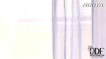 small-tits,brunette,lingerie,toys,high-heels