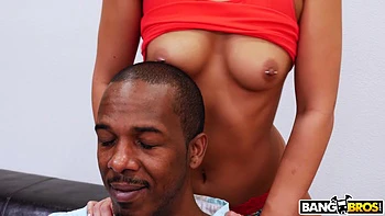 brunette,interracial