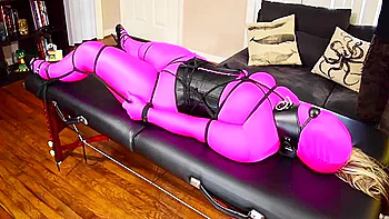 gagging,blonde,blonde-milf,milf,spandex