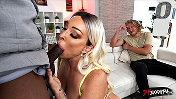 milf,blonde,big-tits,interracial,blowjob