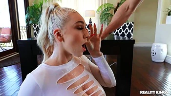 dripping,unshaved,hairy,huge-tits,blonde