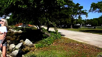 big-boobs,outdoor,nipples,blonde,public