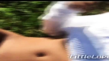 brunette,european,teen,outdoor,small-tits