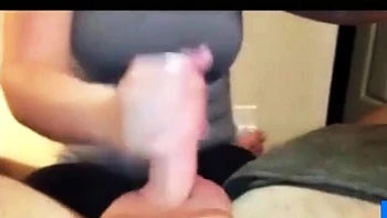 pov,handjob,blonde,cfnm,amateur