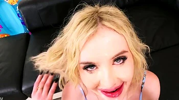 handjob,pov,teen,blonde,blowjob